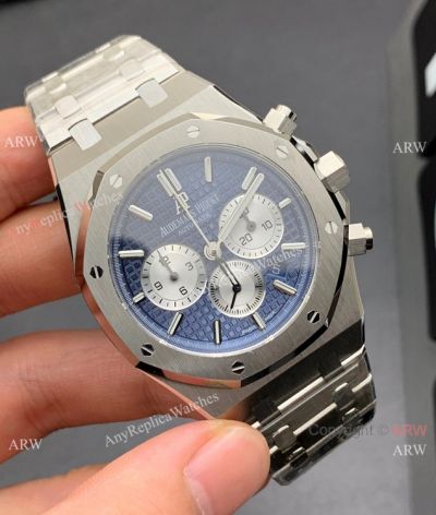 OM Factory Audemars Piguet Royal Oak 7750 Watch Blue Chrono Dial